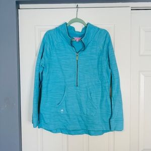 Lilly Pulitzer Slub Popover, size Large Blue
